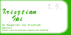 krisztian ipi business card